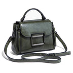 Sac vintage marron féminin à main et bandoulière