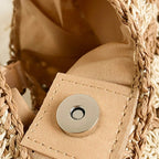 Tote bag confectionné en paille